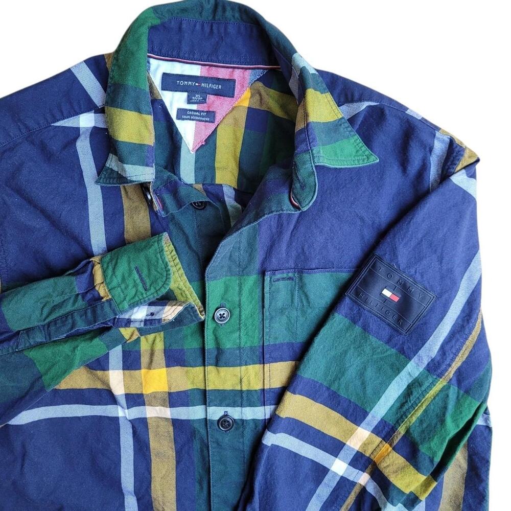 Tommy Hilfiger Plaid Button Up Shirt Women’s XS